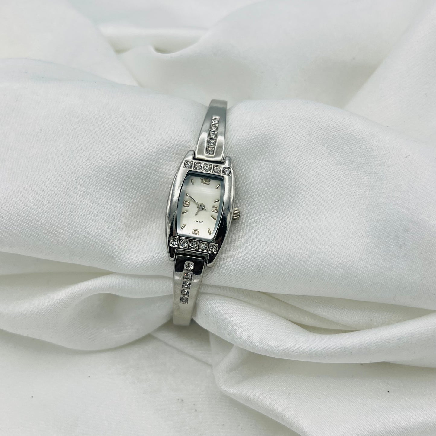 Silver Diamanté Watch