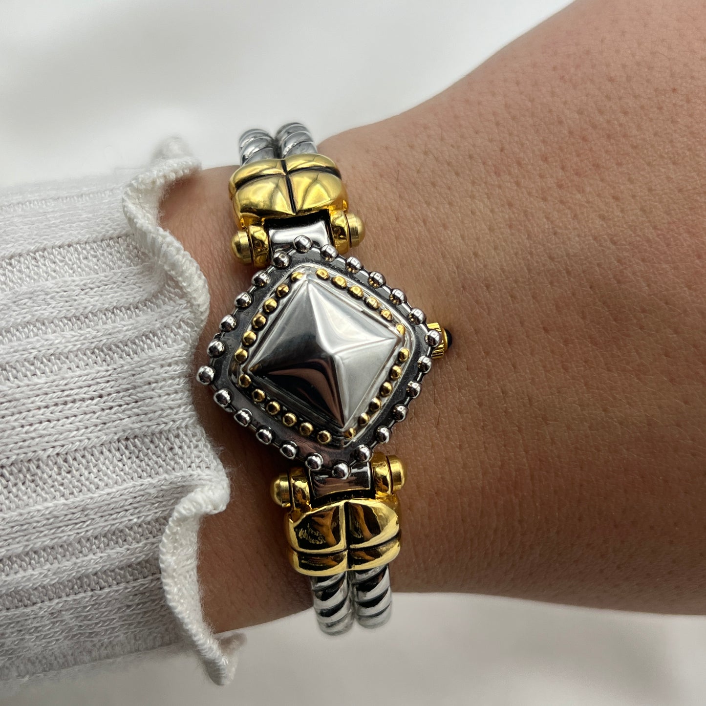 Two-Toned Peek-a-Boo Watch