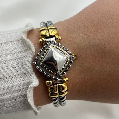 Two-Toned Peek-a-Boo Watch