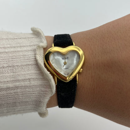 Heart Dial Leather Watch