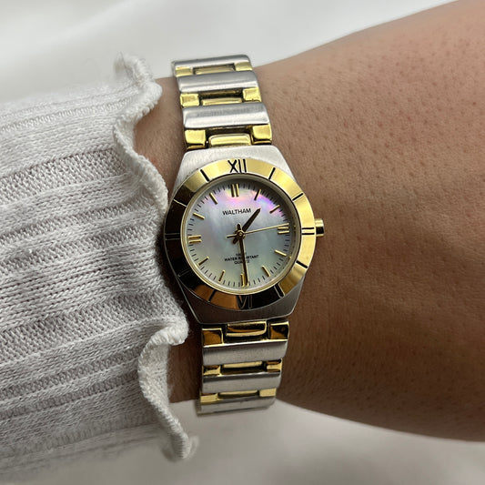 Waltham Two-Toned Mother of Pearl Watch