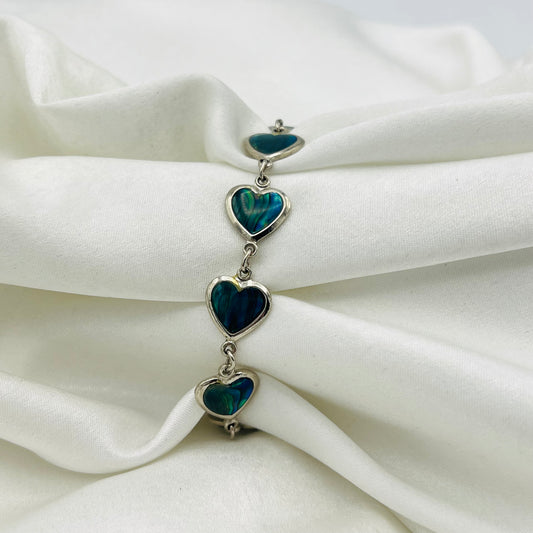 Heart Abalone Bracelet