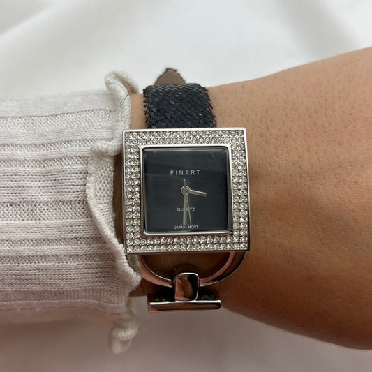 Black Sequin Watch