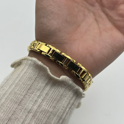 Diamanté Gold-Toned Watch