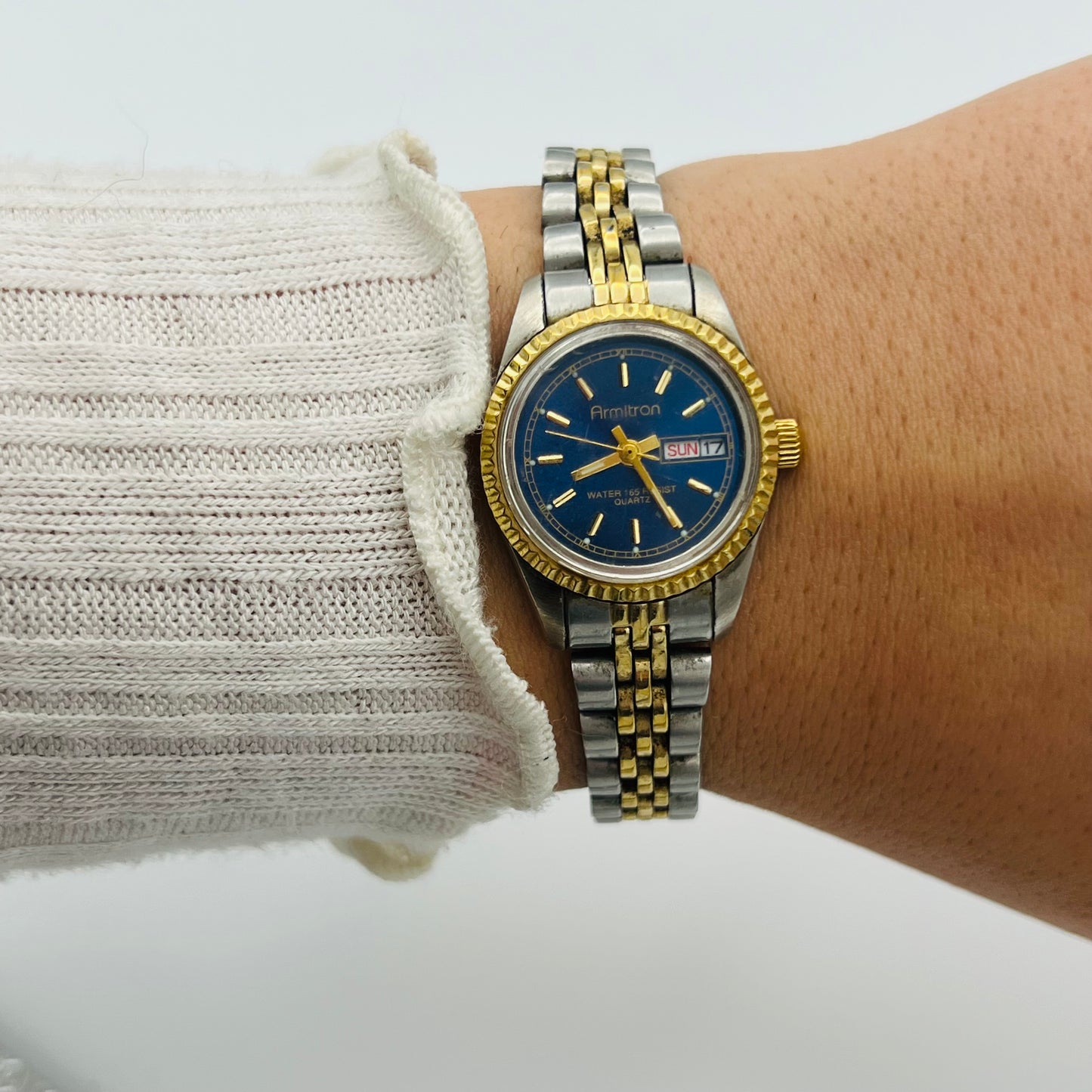 Royal Blue Dial Two-Toned Watch