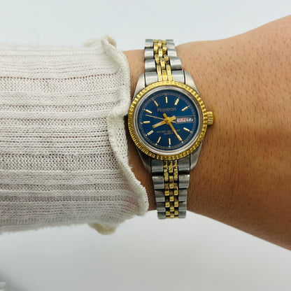 Royal Blue Dial Two-Toned Watch