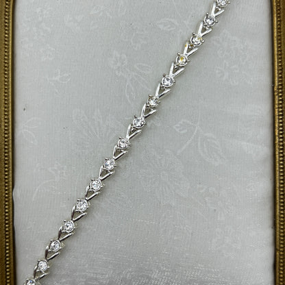 Chevron Link Tennis Bracelet
