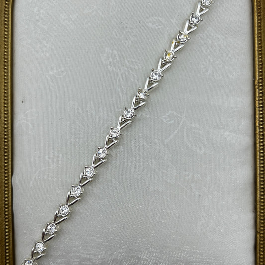 Chevron Link Tennis Bracelet