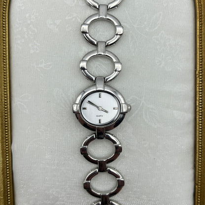 Oval Link Silver-Tone Watch