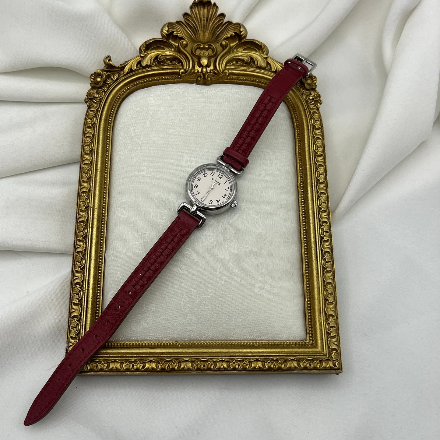 Timex Red Braided Strap Watch