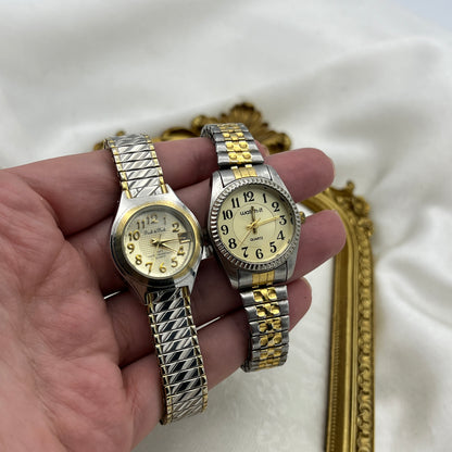 Detailed Two-Tone Watches