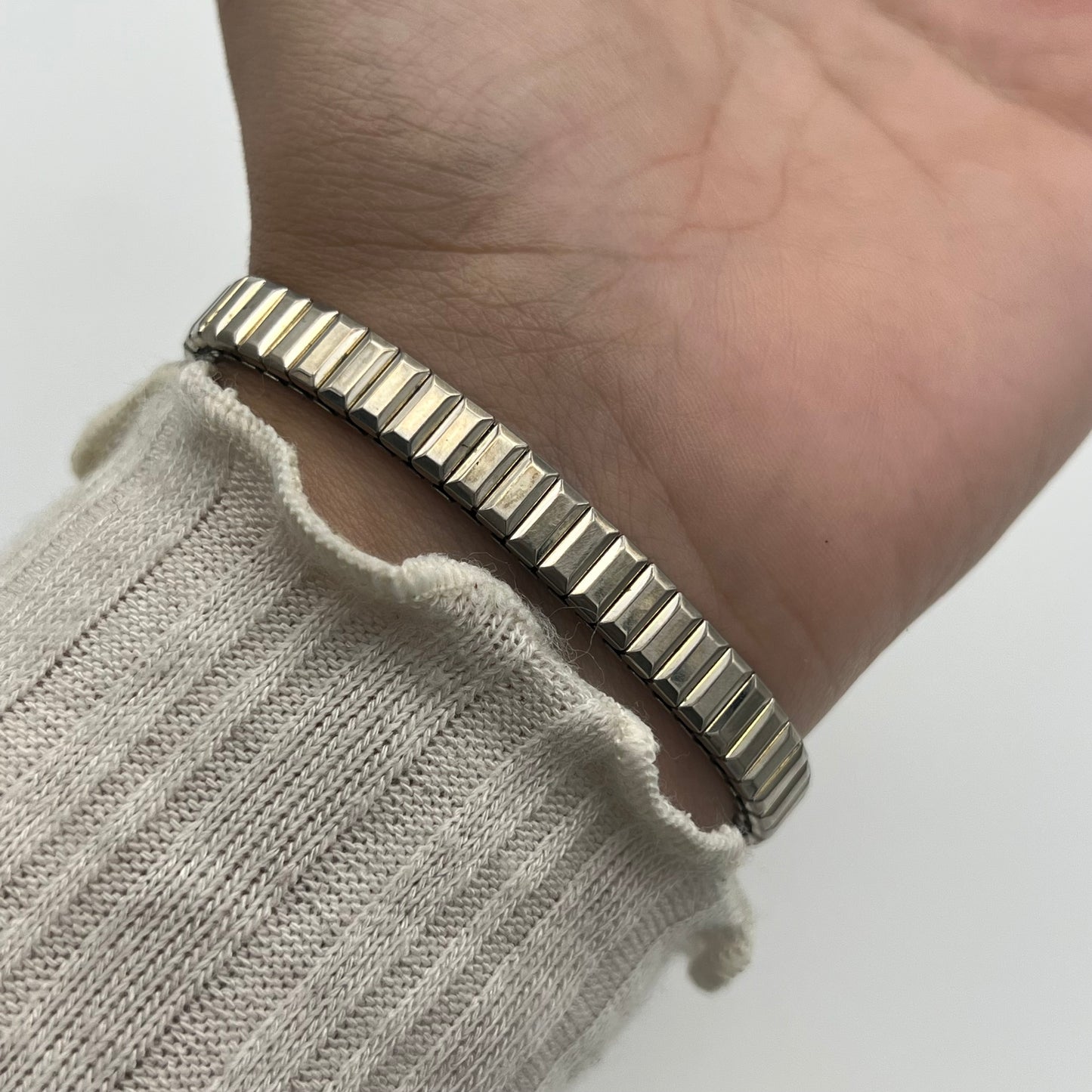 Silver-Toned Heart Watch