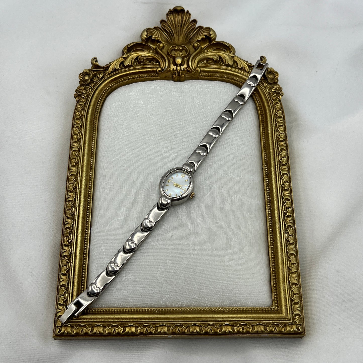 Dainty Heart Watch with Mother of Pearl Watch