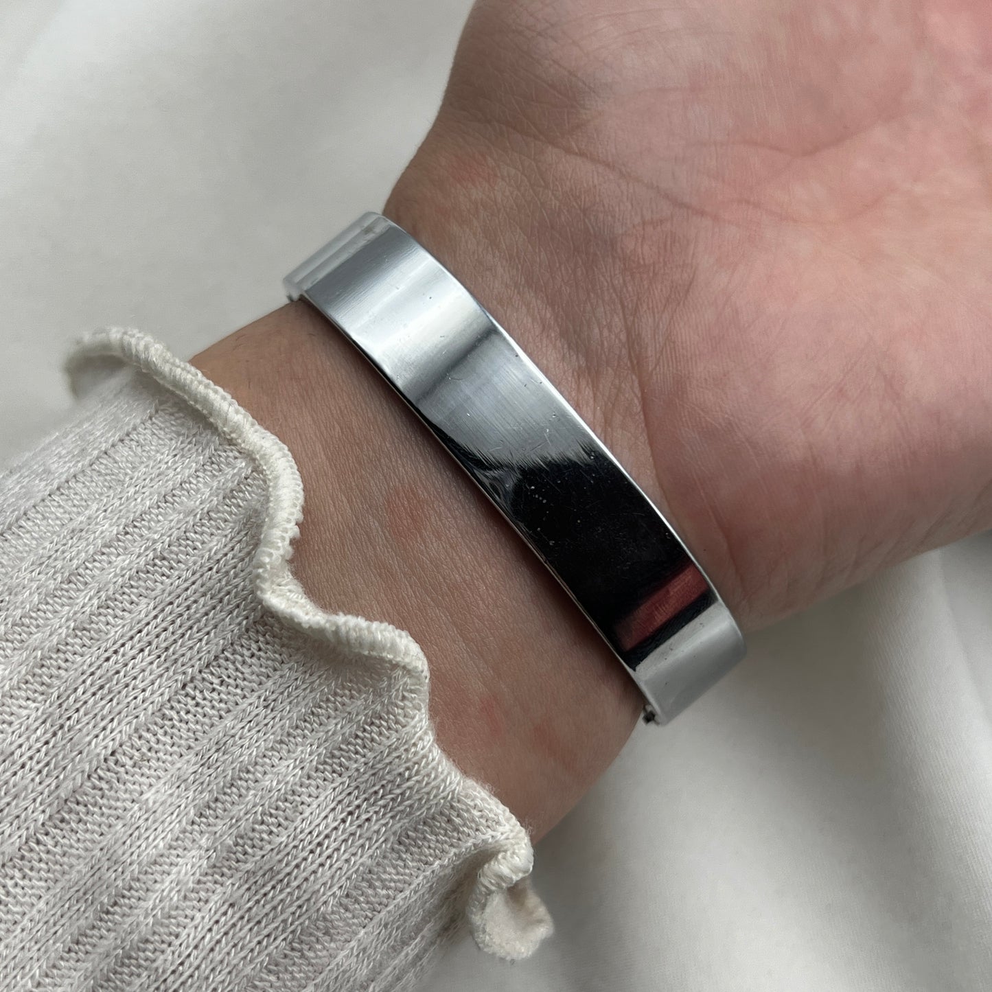 Oval Diamanté Silver-Tone Watch