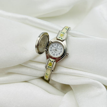 RARE Andre Mouche Flower Peek-a-boo Watch