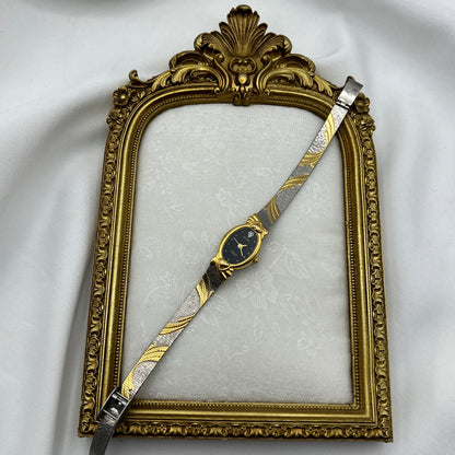 Elgin Two-Tone Hearts Bezel Watch