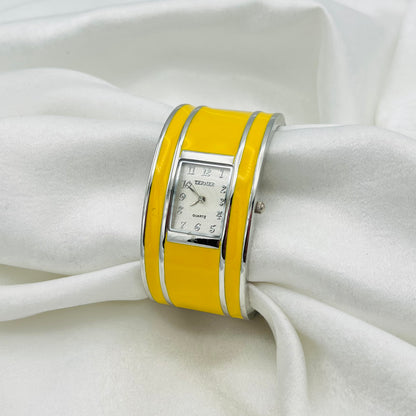 💛 Yellow Cuff Watch