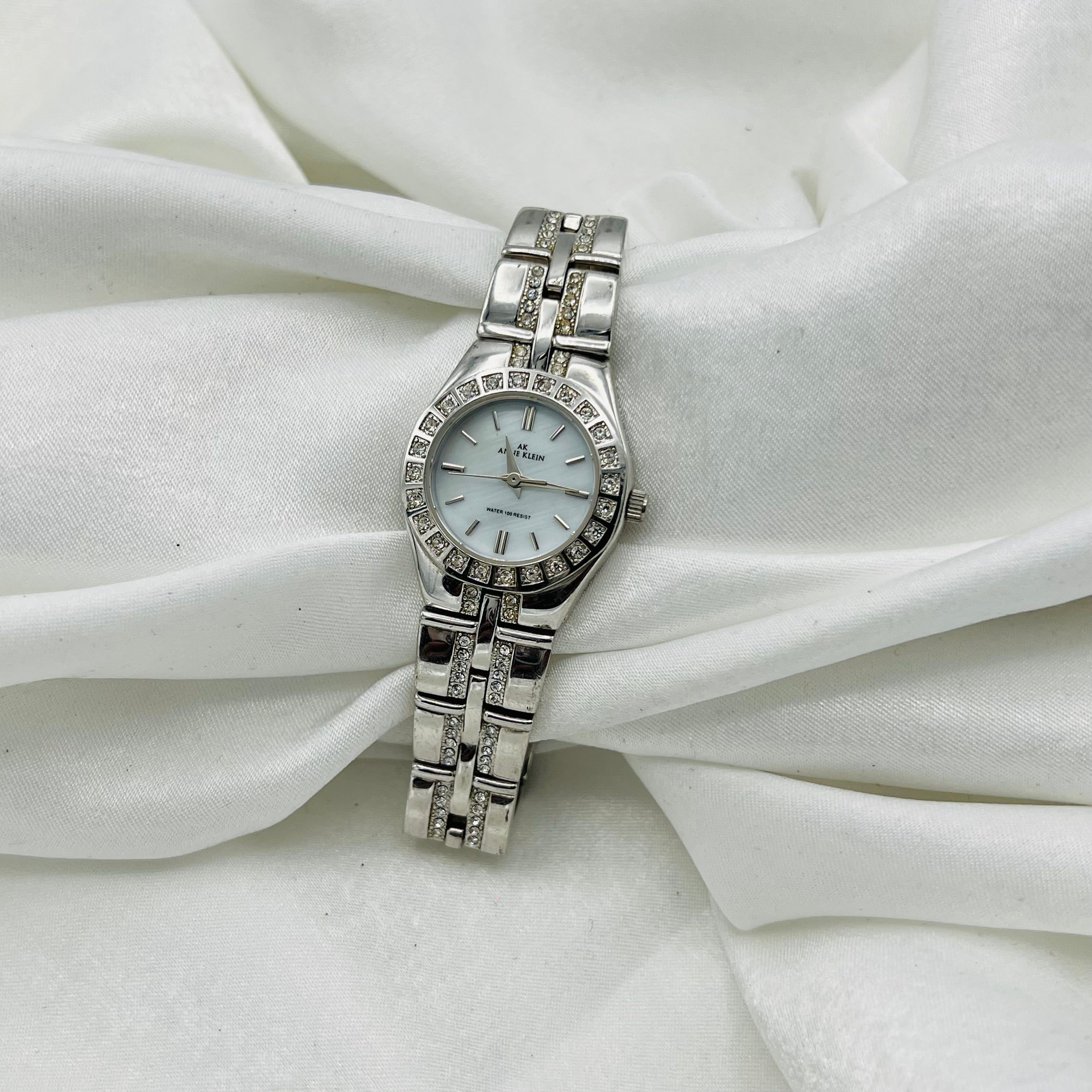 🩶 Anne Klein Diamanté Watch