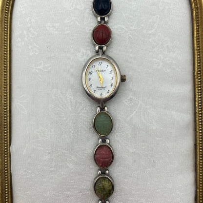 Multi-Colored Scarab Watch