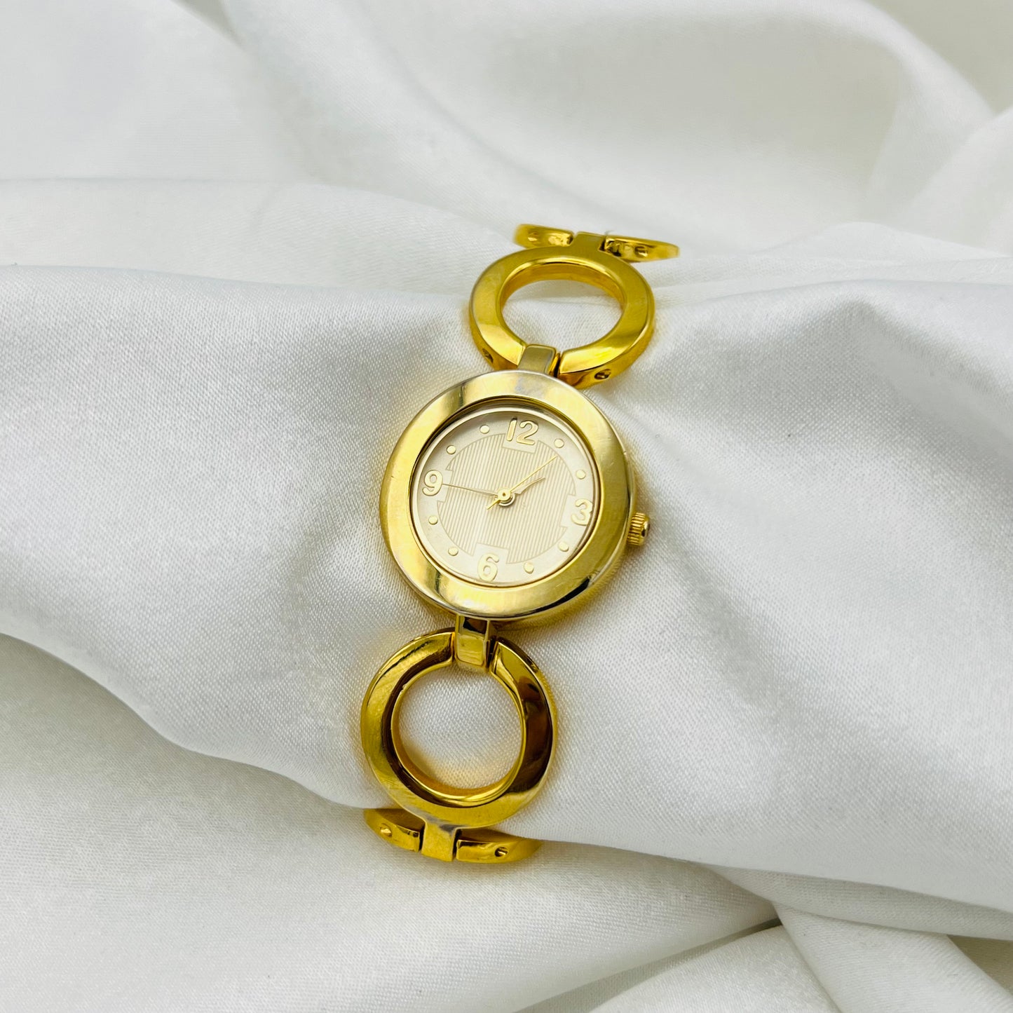 Gold-Toned Circle Watch