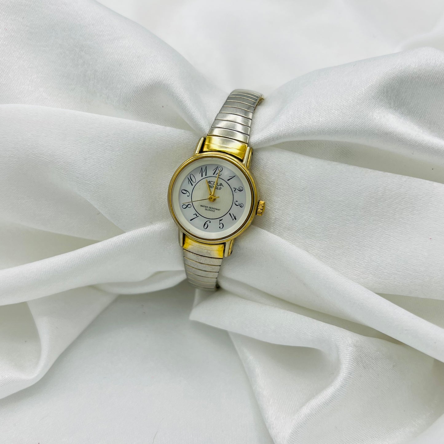 Two-Toned Round Face Watch