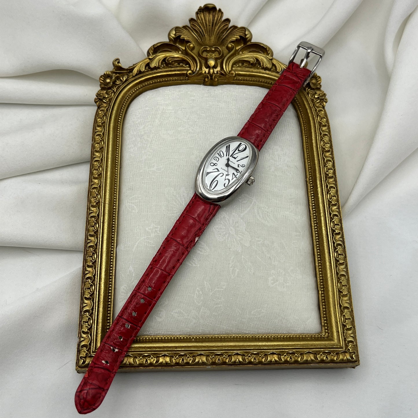 Rare Dali-Style Red Strap Watch