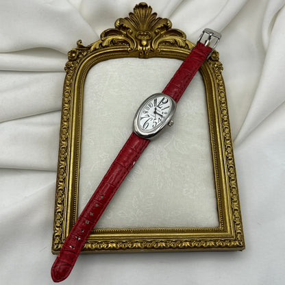 Rare Dali-Style Red Strap Watch
