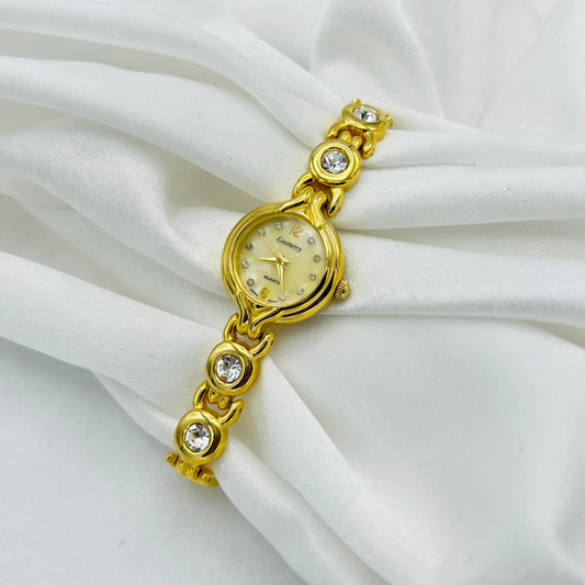 🌟 Gold-Toned Diamanté Watch