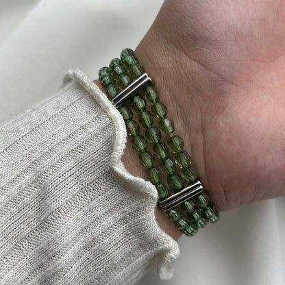 Green Beaded Watch