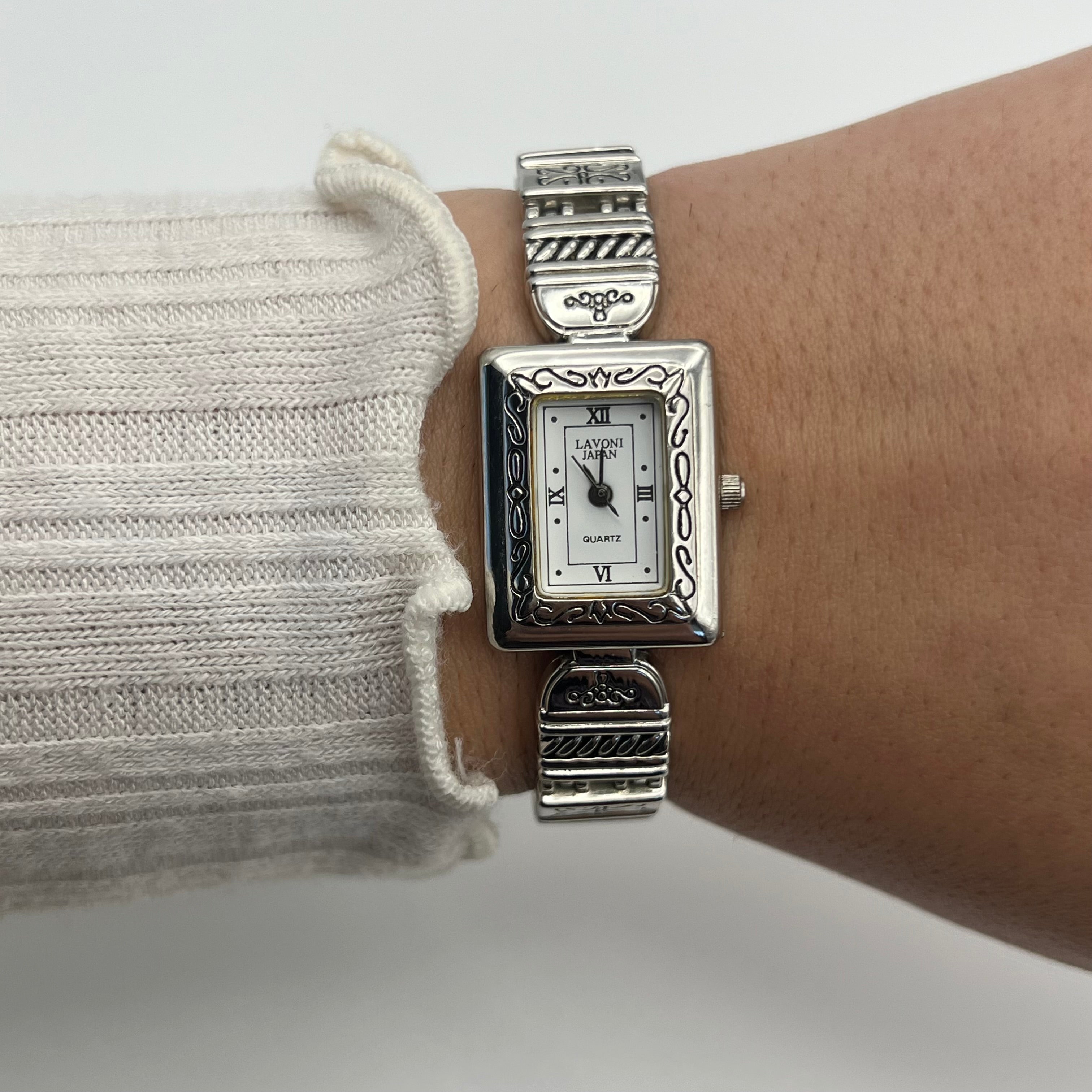 Detailed Silver-Toned Watch