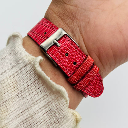 Coral Leather Watch