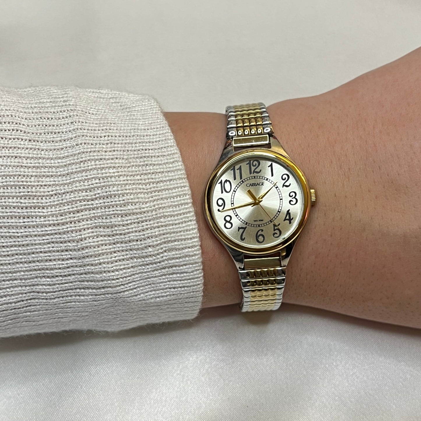 Two-Toned Stretch Watch