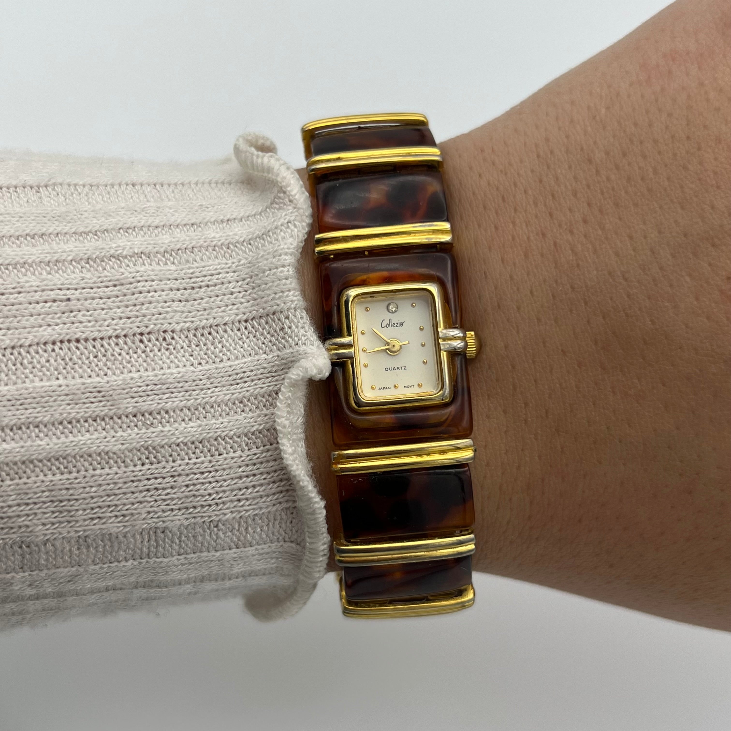 🤎✨ Tortoise Chic Watch