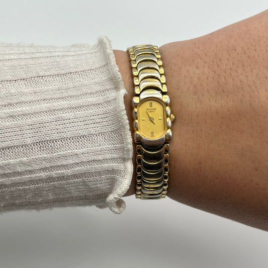 Dainty Gold-Toned Bulova Watch