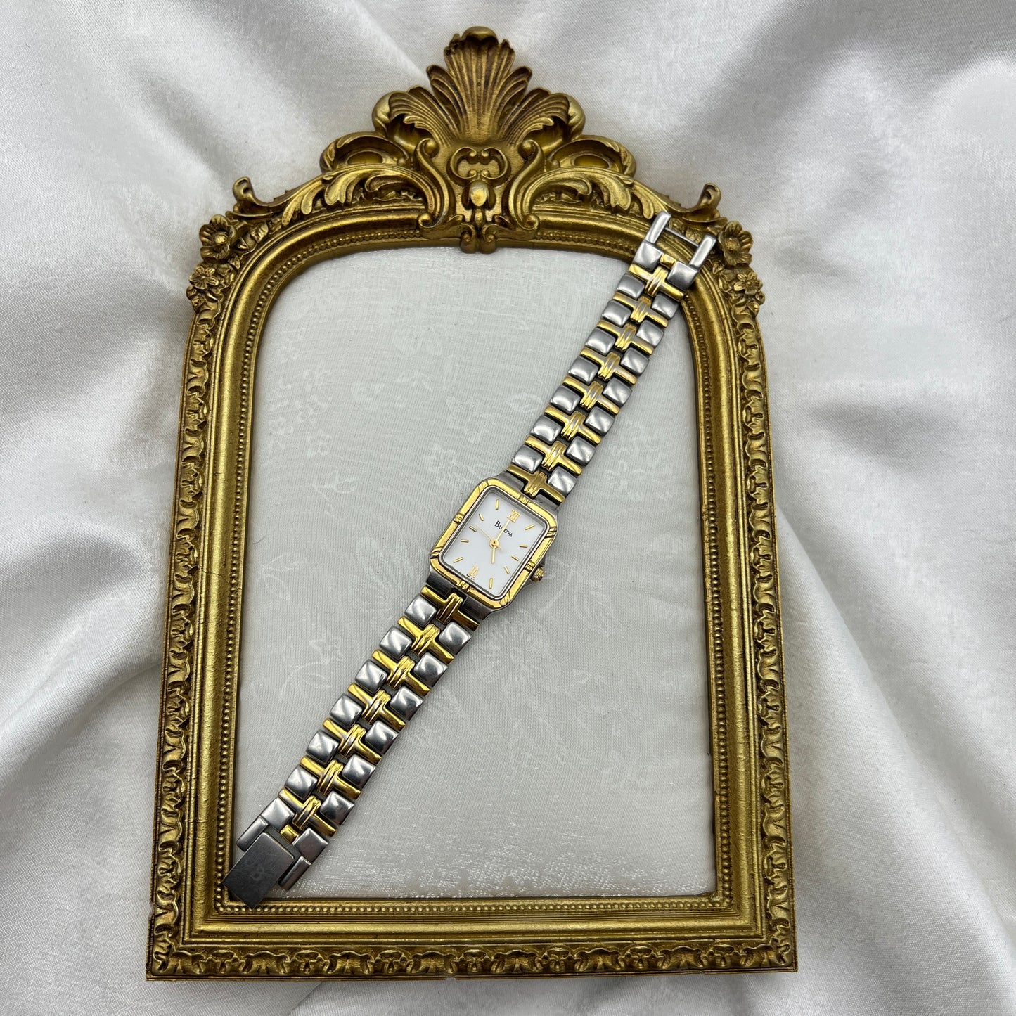 Diamanté Silver-Toned Watch