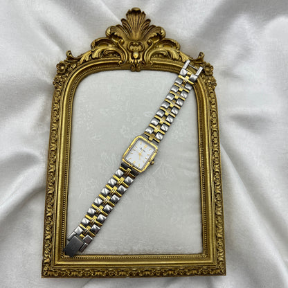 Diamanté Silver-Toned Watch