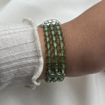 Green Beaded Watch