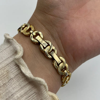 Gold-Toned Watch with Diamanté Detailing