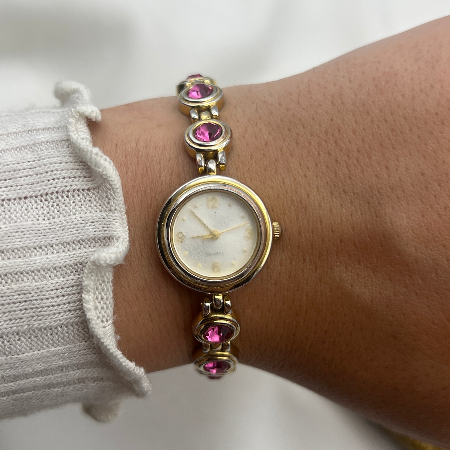 Pink Gemstone Watch