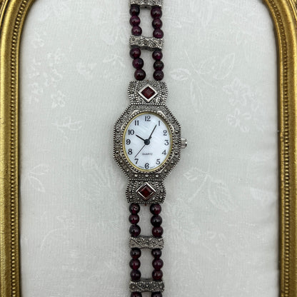 Elegant Amythest-Toned Watch