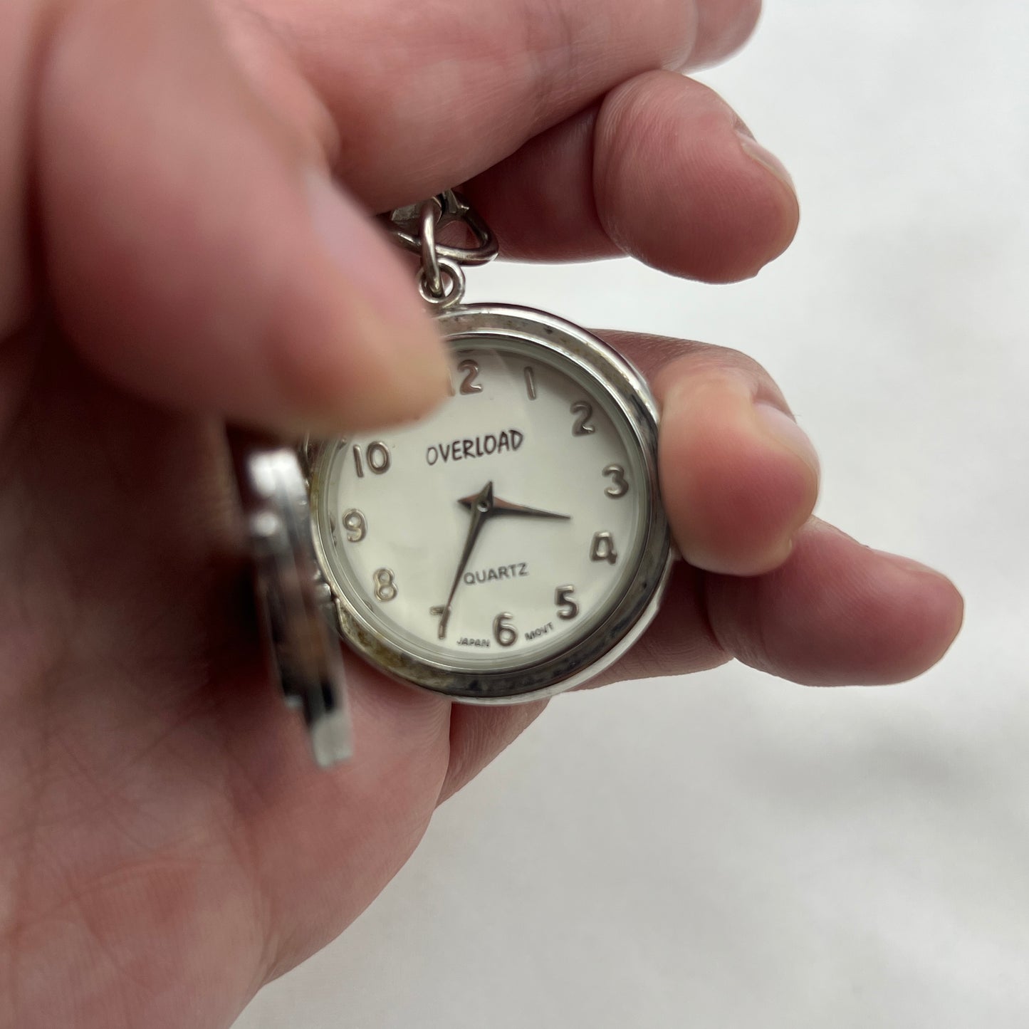 Cherry Peak-a-boo Keychain Watch