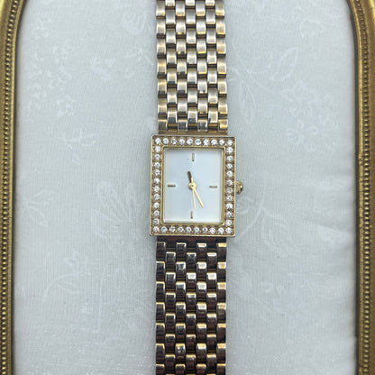 Diamanté Gold-Toned Watch