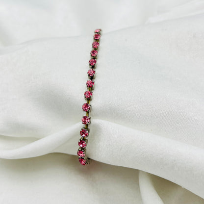 Pink Diamanté Watch
