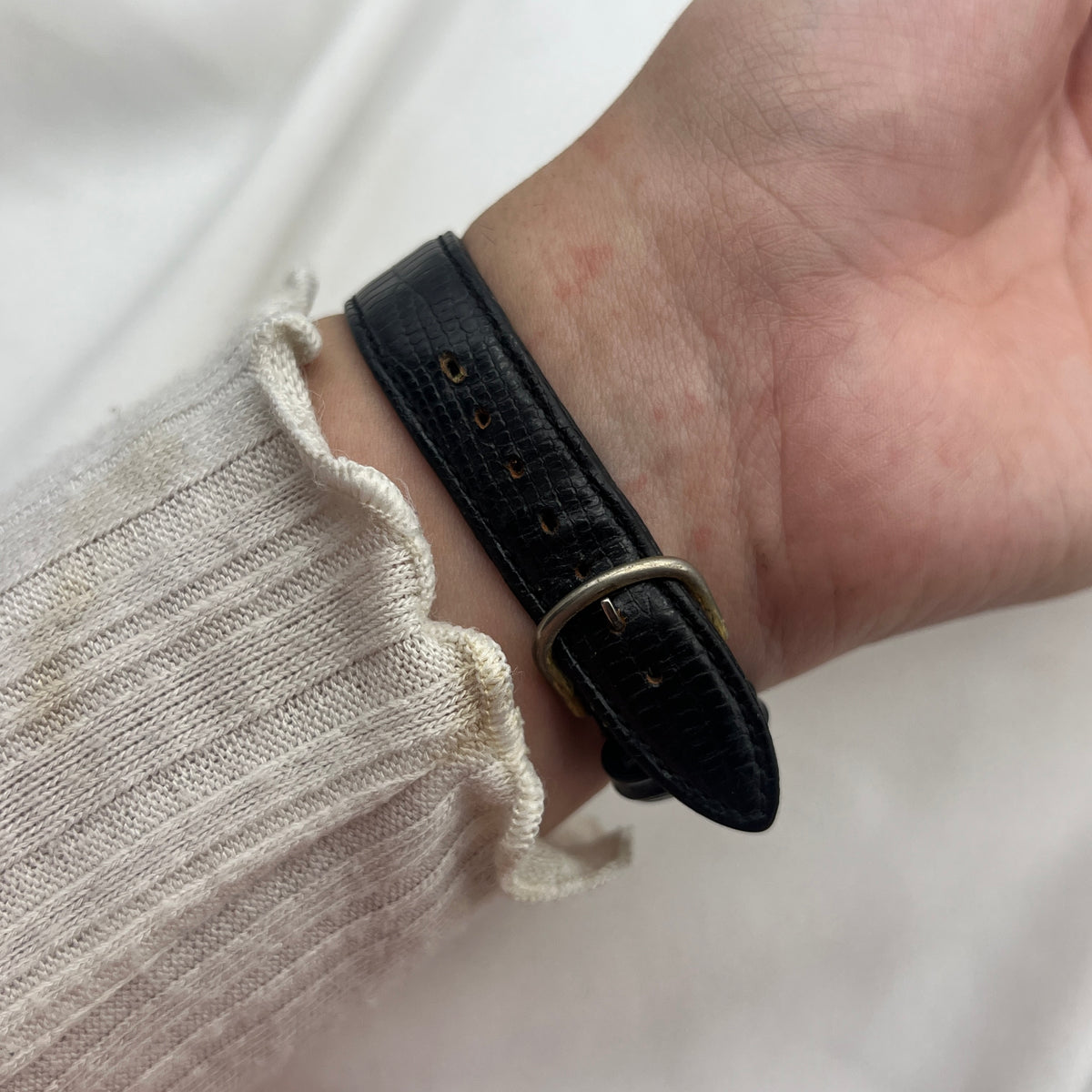Guess Black Leather Watch