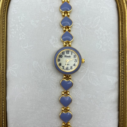Lavender Heart Strap Watch