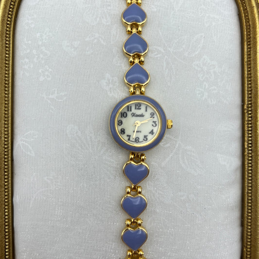 Lavender Heart Strap Watch