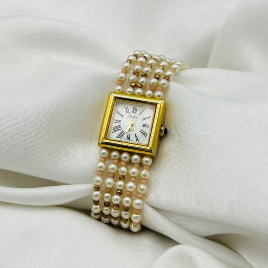 White Pearly Strand Watch