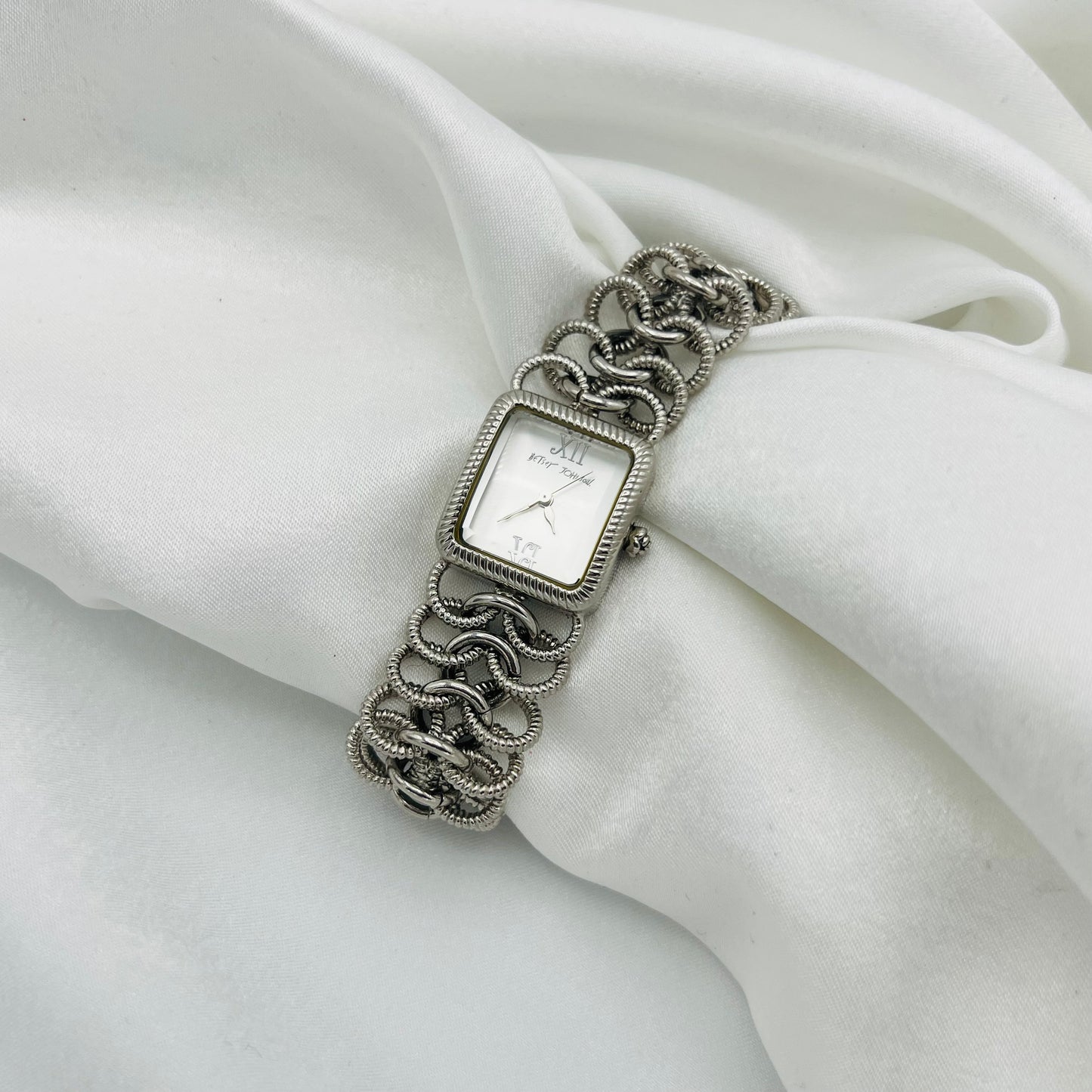 Betsey Johnson Silver-Toned Watch