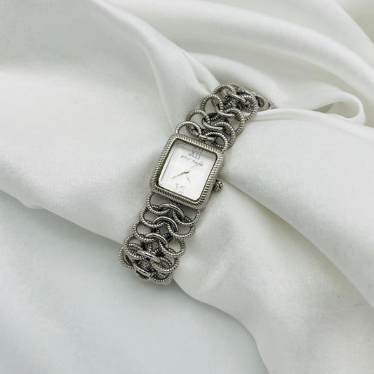Betsey Johnson Silver-Toned Watch