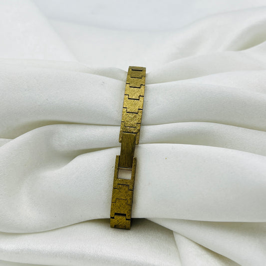 Beautiful Textured Jules Jurgensen Gold Tone Watch